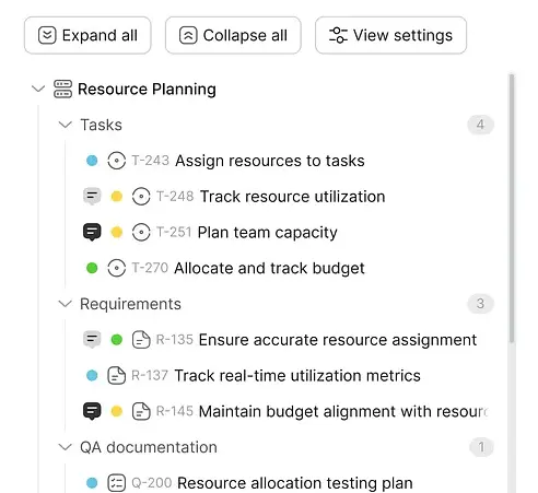 Export reports and charts generated from chat